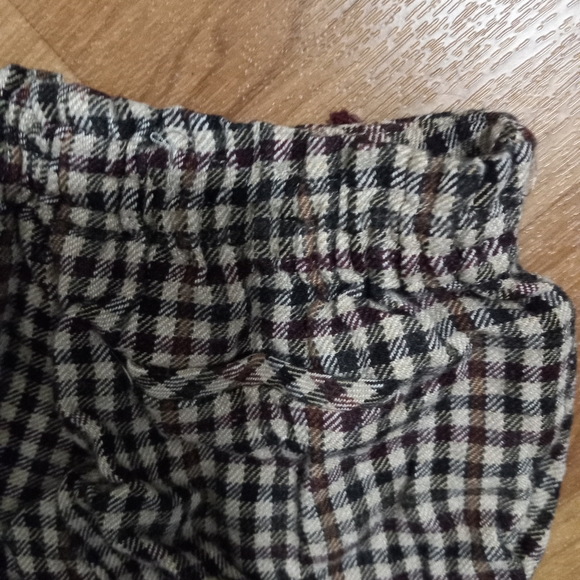 Zara Baby Girl 12-28 mo. Wool Checked Shorts Kids - Picture 5 of 5